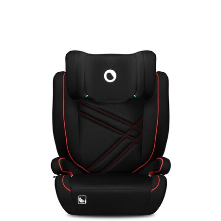 Scaun auto I-Size Hugo, 100 - 150 cm, Black Red, Lionelo