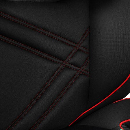 Scaun auto I-Size Hugo, 100 - 150 cm, Black Red, Lionelo 636416