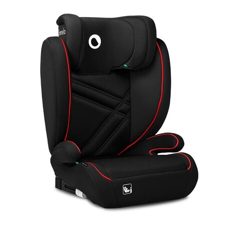 Scaun auto I-Size Hugo, 100 - 150 cm, Black Red, Lionelo 636408