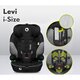 Scaun auto Levi One I-Size, 76 - 150 cm, Black Grey, Lionelo 636540