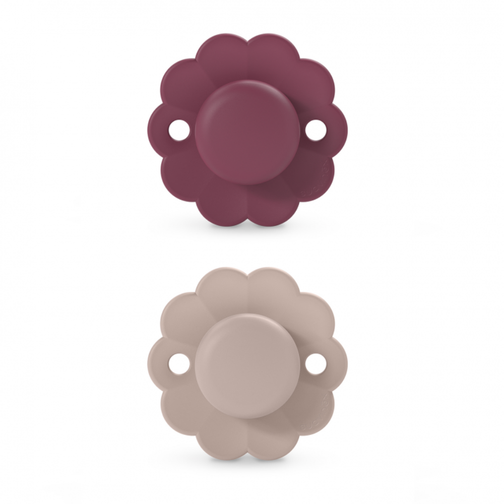 Suzeta fiziologica din silicon SX Pro Wonder, Magenta/Roz deschis, 6 - 18 luni, 2 buc, Suavinex