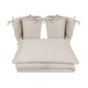 Lenjerie cu volanase pentru patut Royal, 120x60 cm, Beige, Miminu 685332