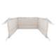 Lenjerie cu volanase pentru patut Royal, 120x60 cm, Beige, Miminu 685328