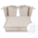 Lenjerie cu volanase pentru patut Royal, 120x60 cm, Beige, Miminu 685330