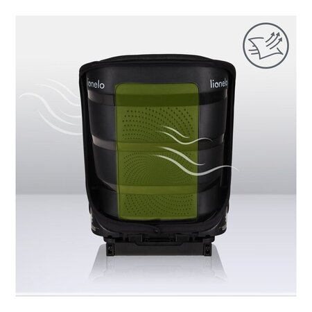 Scaun auto cu spatar reglabil Neal Onix I-Size, 100 - 150 cm, Black Onyx, Lionelo 636593