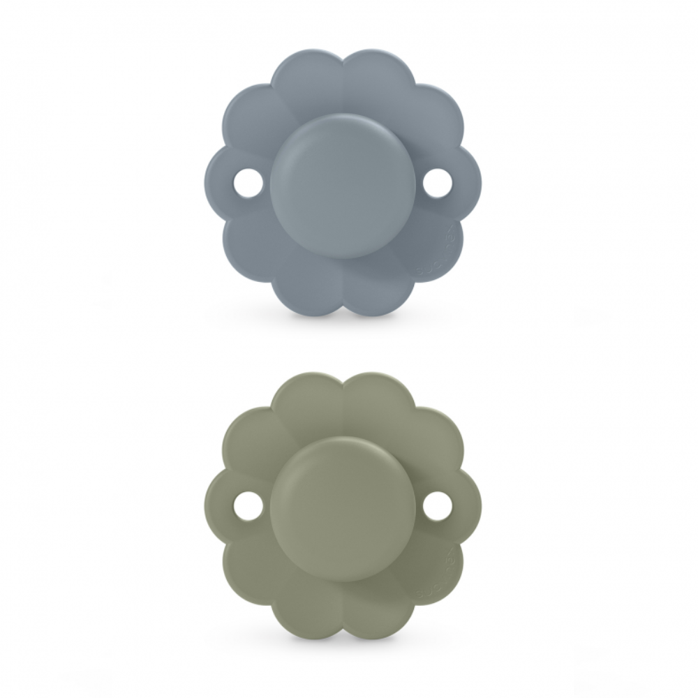 Suzeta fiziologica din silicon SX Pro Wonder, Verde/Marine, 6 - 18 luni, 2 buc, Suavinex