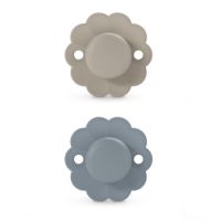 Suzeta fiziologica din silicon SX Pro Wonder, Gri/Marine, 6 - 18 luni, 2 buc, Suavinex