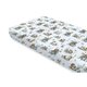 Cearceaf cu elastic pentru patut, Let's Go Blue, 160x80 cm, MimiNu 636678