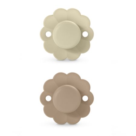 Suzeta fiziologica din silicon SX Pro Wonder, Caramel/Crem, 0 - 6 luni, 2 buc, Suavinex