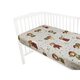 Cearceaf cu elastic pentru patut, Teddy Bear On Moon, 120x60 cm, MimiNu 636832