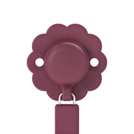 Lantisor din silicon cu clips pentru suzeta Wonder, Magenta, Suavinex 636845