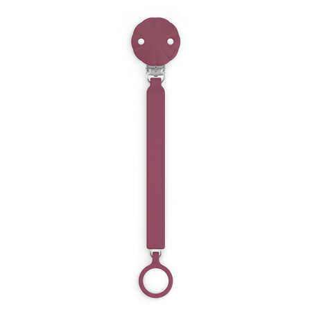 Lantisor cu clips din silicon pentru suzeta Wonder, Magenta, Suavinex