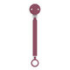 Lantisor din silicon cu clips pentru suzeta Wonder, Magenta, Suavinex 636843