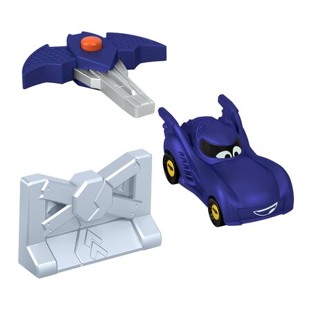 Masinuta Batwheels Batwheels, +3 ani, Scara 1:55, Albastru, Fisher Price 636851