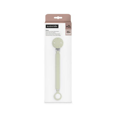 Lantisor din silicon cu clips pentru suzeta Wonder, Aqua, Suavinex 636871