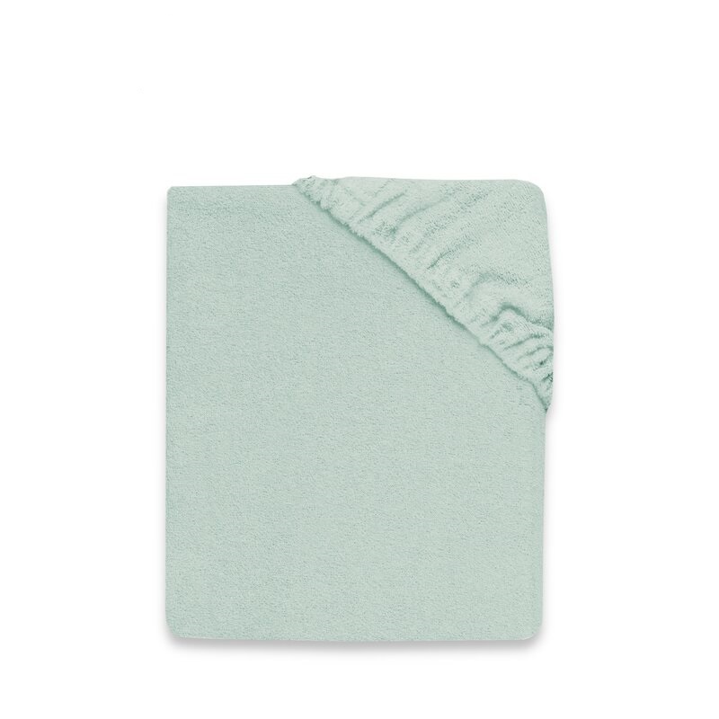 Cearceaf cu elastic din terry pentru patut, Cold Mint, 120x60 cm, MimiNu