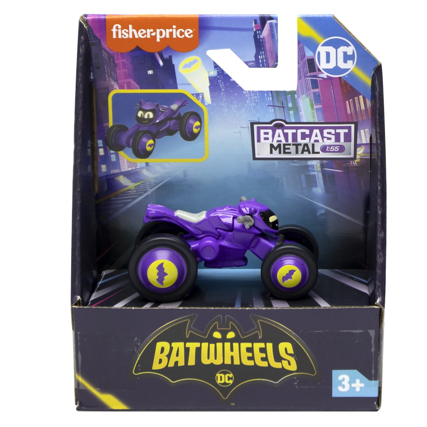 Motocicleta lui Batgirl scara 1:55, +3 ani, Fisher Price