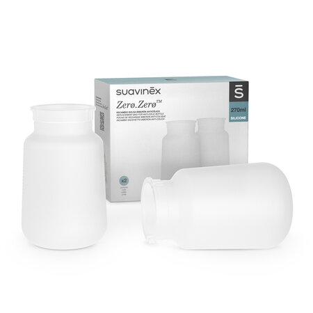 Saculet de schimb pentru biberoane Zero Zero, 270 ml, 2 buc, Suavinex 637019