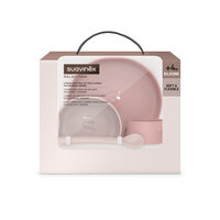 Set pentru diversificare din silicon Colour Essence, +4 luni, Roz, Suavinex