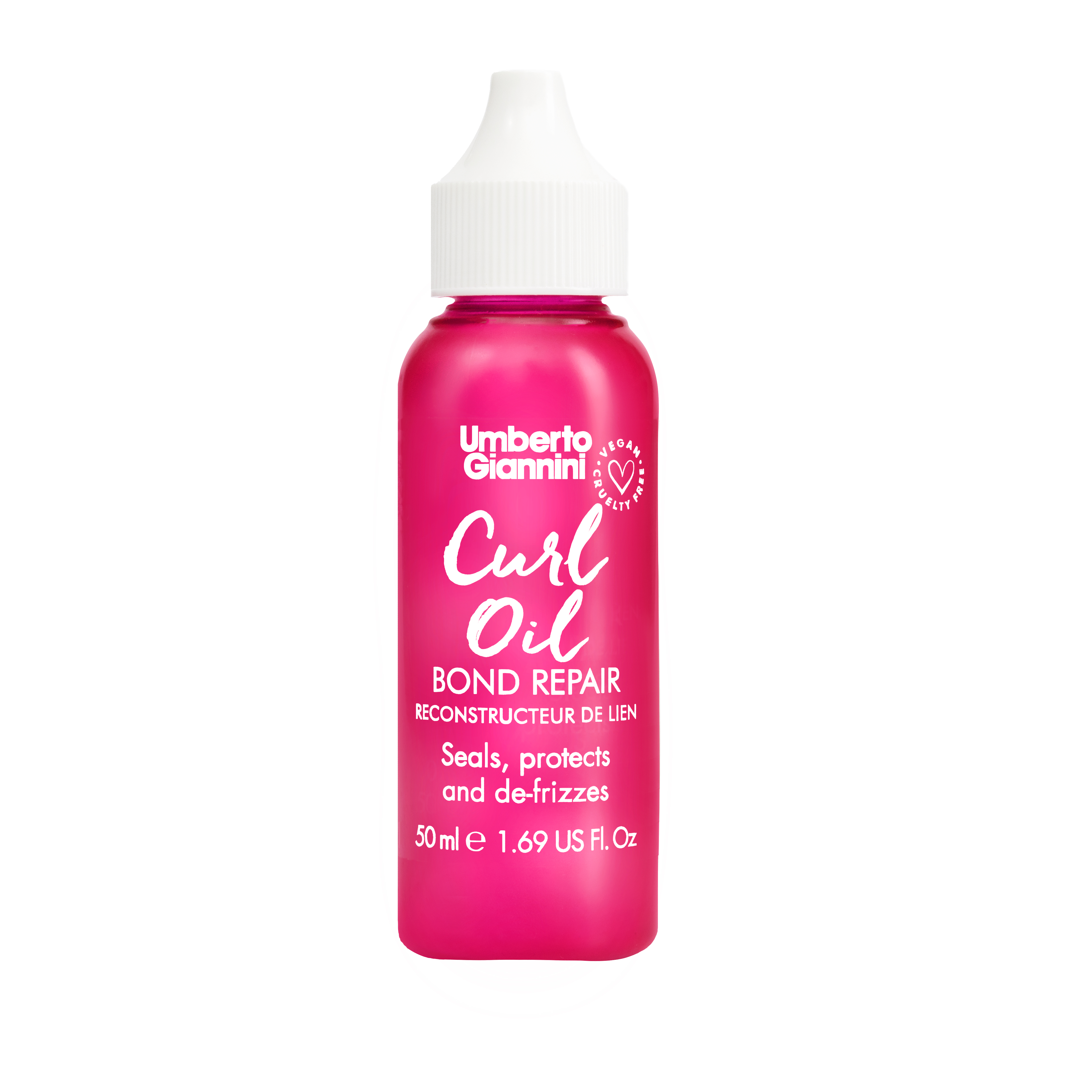 Ulei anti-frizz pentru repararea parului cret, Bond Repair Curl Oil, 50 ml, Umberto Giannini