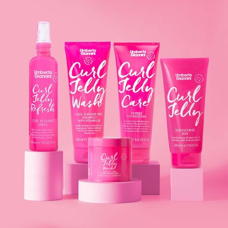 Sampon pentru definirea buclelor, cu vitamina B5 Curl Jelly Wash, 250 ml, Umberto Giannini 637343