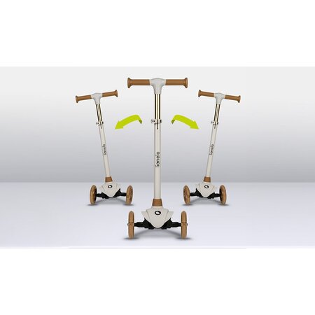 Trotineta ultrapliabila pana la 50 kg Jessy, 3+ ani, Grey Brown, Lionelo 637387