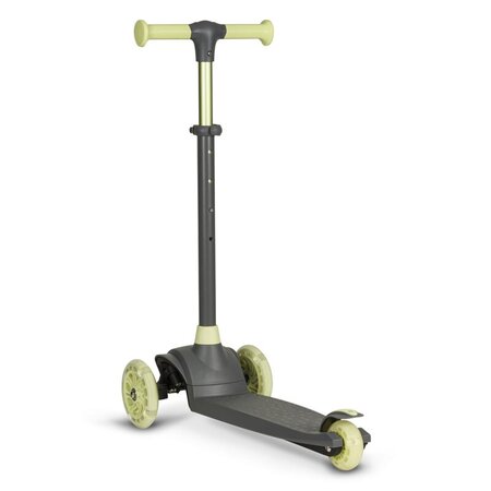 Trotineta ultrapliabila pana la 50 kg Jessy, 3+ ani, Grey Green, Lionelo 637426