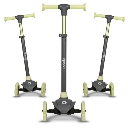 Trotineta ultrapliabila pana la 50 kg Jessy, 3+ ani, Grey Green, Lionelo 637420