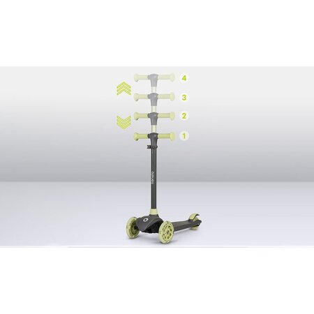 Trotineta ultrapliabila pana la 50 kg Jessy, 3+ ani, Grey Green, Lionelo 637431
