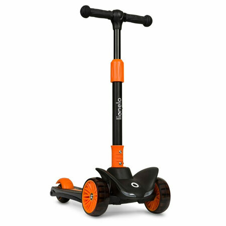 Trotineta pentru copii ultrapliabila pana la 50 kg Timy, 3+ ani, Orange Black, Lionelo 637462