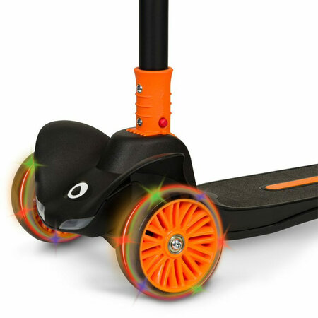 Trotineta pentru copii ultrapliabila pana la 50 kg Timy, 3+ ani, Orange Black, Lionelo 637467