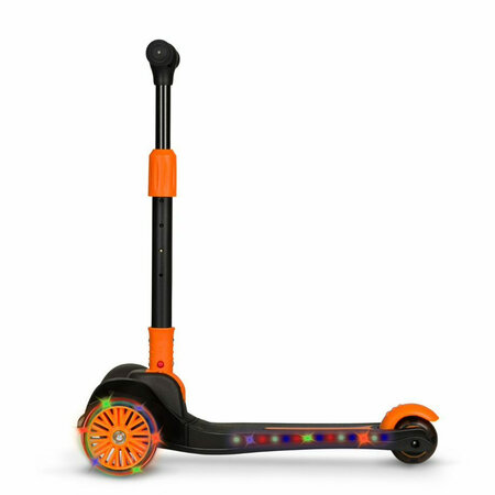 Trotineta pentru copii ultrapliabila pana la 50 kg Timy, 3+ ani, Orange Black, Lionelo 637460