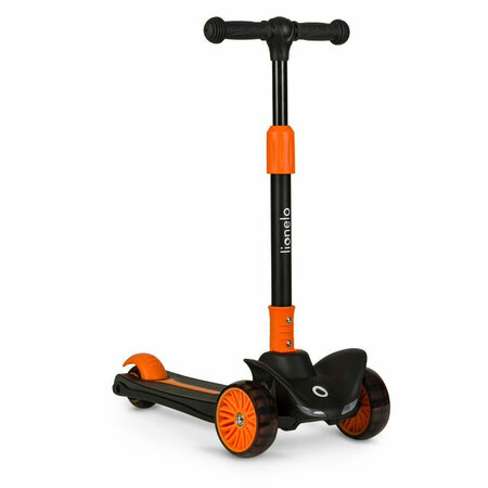 Trotineta pentru copii ultrapliabila pana la 50 kg Timy, 3+ ani, Orange Black, Lionelo 637463