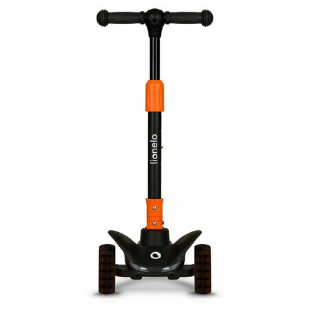 Trotineta pentru copii ultrapliabila pana la 50 kg Timy, 3+ ani, Orange Black, Lionelo 637459