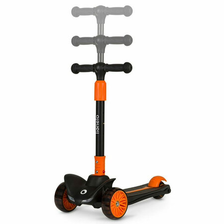 Trotineta pentru copii ultrapliabila pana la 50 kg Timy, 3+ ani, Orange Black, Lionelo 637454