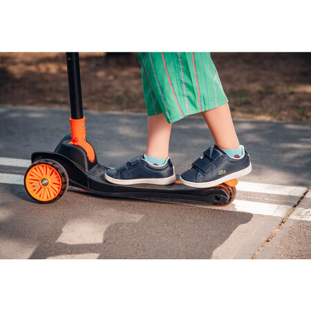 Trotineta pentru copii ultrapliabila pana la 50 kg Timy, 3+ ani, Orange Black, Lionelo 637479