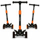 Trotineta pentru copii ultrapliabila pana la 50 kg Timy, 3+ ani, Orange Black, Lionelo 637458