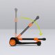 Trotineta pentru copii ultrapliabila pana la 50 kg Timy, 3+ ani, Orange Black, Lionelo 637482