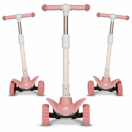 Trotineta ultrapliabila cu 3 roti pentru copii Timy, Pink Rose, 3 ani+, Lionelo 637491