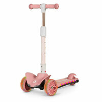 Trotineta ultrapliabila cu 3 roti pentru copii Timy, Pink Rose, 3 ani+, Lionelo