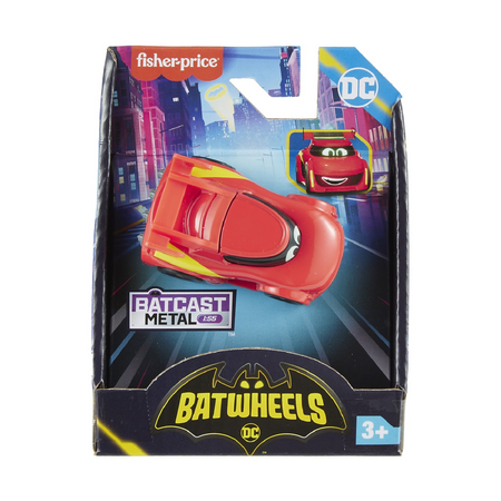 Masinuta metalica de curse Redbird scara 1:55, +3 ani, Fisher Price