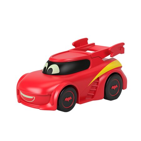 Masinuta metalica de curse Redbird Batwheels, scara 1:55, +3 ani, Fisher Price 637579