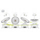 Balansoar multifunctional cu 5 viteze Bella, Grey Concrete, Lionelo 637621
