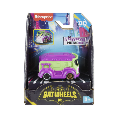 Masinuta metalica Prank Vanul lui Joker scara 1:55, Fisher Price