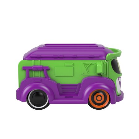 Masinuta metalica Prank Vanul lui Joker scara 1:55, +3 ani, Fisher Price 637602