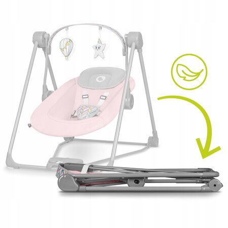 Balansoar Otto Cozy, 57 x 55 cm, Pink Baby, Lionelo 637682