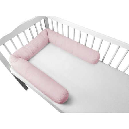 Aparatoare tip rulou pentru patut Royal, Powder Pink, 180 cm, MimiNu