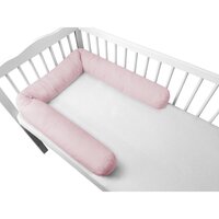 Aparatoare tip rulou pentru patut Royal, Powder Pink, 180 cm, MimiNu