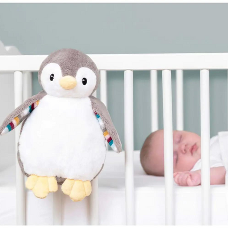 Jucarie de plus cu lampa de veghe si mecanism de linistire bebe Pinguinul Phoebe, +0 luni, Zazu Kids 637745