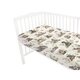 Cearceaf cu elastic pentru leagan sau patut co-sleeper, Calm Forest Natural, 90x40 cm, MimiNu 637808